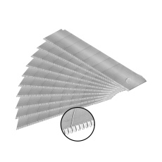 břity ulamovací se zoubkovým ostřím 10ks, 25mm(tl.0,7mm/6s), SK5 břity ulamovací se zoubkovým ostřím 10ks, 25mm(tl.0,7mm/6s), SK5