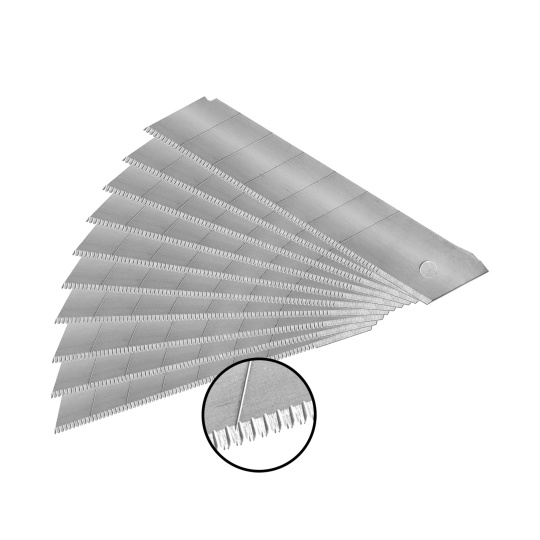břity ulamovací se zoubkovým ostřím 10ks, 25mm(tl.0,7mm/6s), SK5