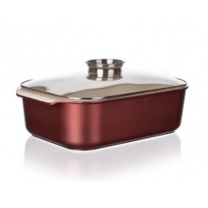 BANQUET Pekáč s keramickým povrchem GOURMET CERAMIA 40 x 25 cm, s poklicí BANQUET Pekáč s keramickým povrchem GOURMET CERAMIA 40 x 25 cm, s poklicí