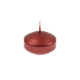 Svíčka plovoucí Floating  45x20 mm - červená metalíza