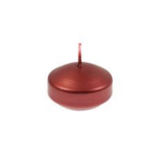Svíčka plovoucí Floating 45x20 mm - červená metalíza Svíčka plovoucí Floating 45x20 mm - červená metalíza