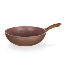BANQUET Pánev WOK s nepřilnavým povrchem SMART STONE Brick 28 x 5,3 cm BANQUET Pánev WOK s nepřilnavým povrchem SMART STONE Brick 28 x 5,3 cm