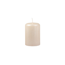 Svíčka Reel Pillar 70x105 mm - krémová metalíza Svíčka Reel Pillar 70x105 mm - krémová metalíza