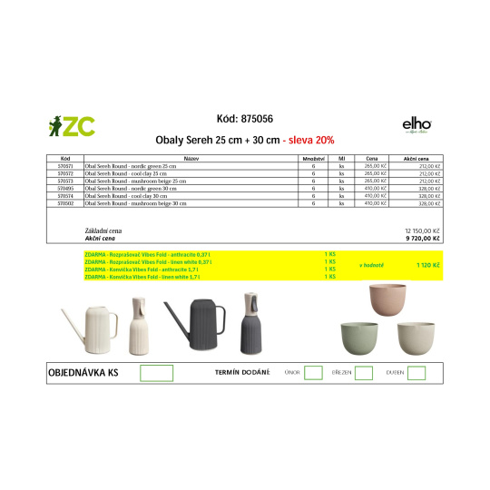 KD Displej - Elho - Sereh 25+30