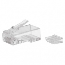 Konektor RJ45 pro UTP kabel (drát), bílý - 20ks Konektor RJ45 pro UTP kabel (drát), bílý - 20ks