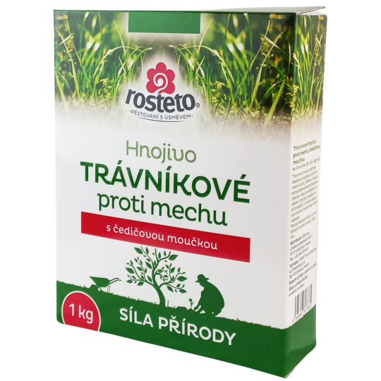 Hnojivo Rosteto s čedičovou moučkou - trávníkové proti mechu 1 kg 