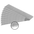 břity ulamovací se zoubkovým ostřím 10ks, 18mm(tl.0,5mm/7s), SK5