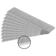 břity ulamovací se zoubkovým ostřím 10ks, 18mm(tl.0,5mm/7s), SK5 břity ulamovací se zoubkovým ostřím 10ks, 18mm(tl.0,5mm/7s), SK5