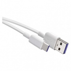 Nabíjecí a datový kabel USB-A 2.0 / USB-C 2.0, 1,5 m, bílý