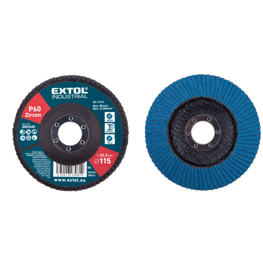 kotouč lamelový šikmý zirkonový, O 115mm, P60