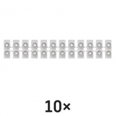 Svorkovnice 12x10,0 mm bílá - 10ks Svorkovnice 12x10,0 mm bílá - 10ks