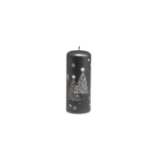 Svíčka vánoční Snowing Pillar 60 x 150 mm - antracitová Svíčka vánoční Snowing Pillar 60 x 150 mm - antracitová