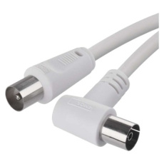 Anténní koaxiální kabel stíněný 7,5m – úhlová vidlice Anténní koaxiální kabel stíněný 7,5m – úhlová vidlice