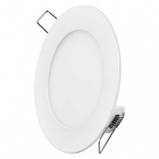 LED panel 120mm, kruhový vestavný bílý, 6W neutrální bílá LED panel 120mm, kruhový vestavný bílý, 6W neutrální bílá