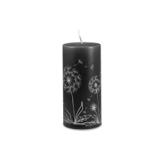 Svíčka Dandelion Pillar 70 x 150 mm - černá Svíčka Dandelion Pillar 70 x 150 mm - černá