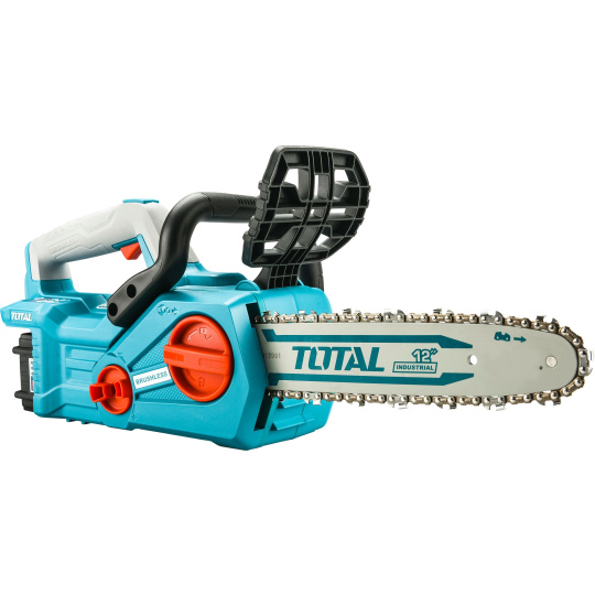 Pila řetězová aku 900W, BRUSHLESS, 20V Li-ion, 4000mAh (2x), nabíječka, 30cm