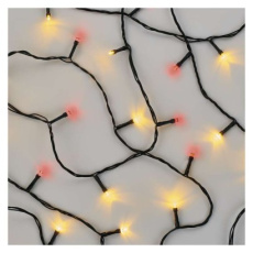 LED vánoční řetěz pulzující, 12 m, venkovní i vnitřní, vintage/červená LED vánoční řetěz pulzující, 12 m, venkovní i vnitřní, vintage/červená