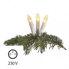 LED vánoční řetěz – svíčky, 7m, teplá bílá LED vánoční řetěz – svíčky, 7m, teplá bílá