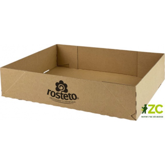 Krabice papírová 35x26,5x8 cm - Rosteto (cena bez slev)