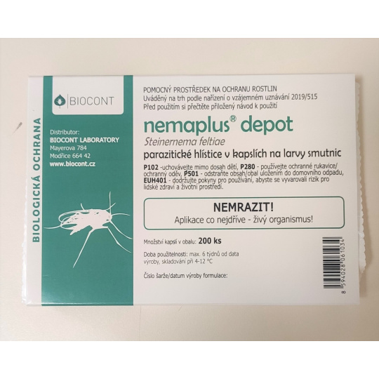 Parazitické hlístice proti smutnicím (5 milionů) - Nemaplus Depot