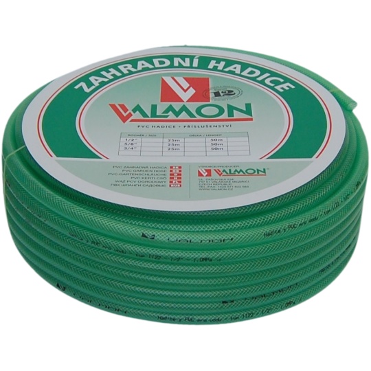 Hadice zelená transparentní Valmon - 3/4", role 50 m ( 10 bar )