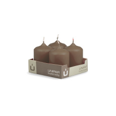 Svíčka adventní - MAT N93 Cylinder 50x70 mm - 4 ks hnědá Svíčka adventní - MAT N93 Cylinder 50x70 mm - 4 ks hnědá