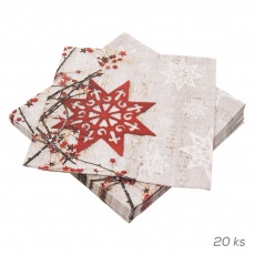 Ubrousek papír Nordic Stars PAW 20ks 33x33cm Ubrousek papír Nordic Stars PAW 20ks 33x33cm