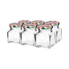 Sklenice šroubovací 120 ml s víčkem 54 (6 ks)