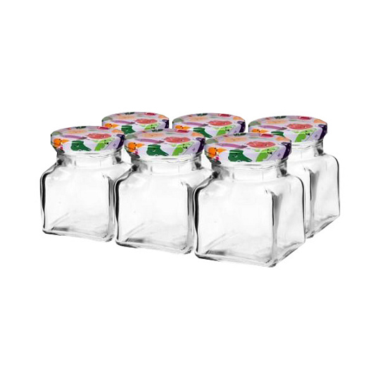 Sklenice šroubovací 120 ml s víčkem 54 (6 ks)