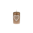 Svíčka Softness Pillar 60x100 mm - hnědá
