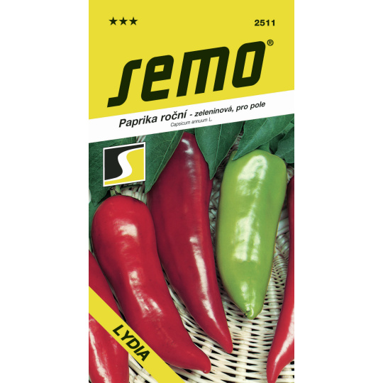 Paprika zel. sladká - Lydia kapie rychl,pole 0,6g  (ZÁRUKA 2026)