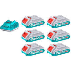 Sada baterií a nabíječky, 20V Li-ion, 2000mAh, industrial Sada baterií a nabíječky, 20V Li-ion, 2000mAh, industrial