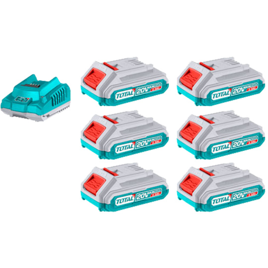 Sada baterií a nabíječky, 20V Li-ion, 2000mAh, industrial