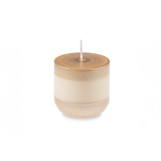 Svíčka Dusky Bucket 70 x 70 mm - krémovo-zlatá Svíčka Dusky Bucket 70 x 70 mm - krémovo-zlatá