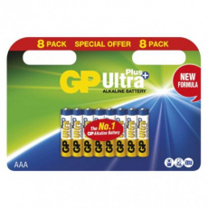 Alkalická baterie GP Ultra Plus AAA (LR03) - 8ks Alkalická baterie GP Ultra Plus AAA (LR03) - 8ks