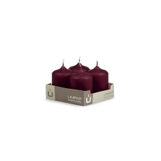 Svíčka adventní - MAT N48 Cylinder 40x60 mm - 4 ks vínová Svíčka adventní - MAT N48 Cylinder 40x60 mm - 4 ks vínová