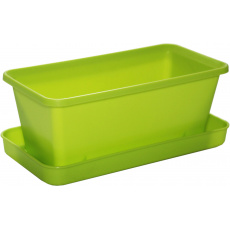 Truhlík malý s miskou - hráškově zelený 20 cm Truhlík malý s miskou - hráškově zelený 20 cm