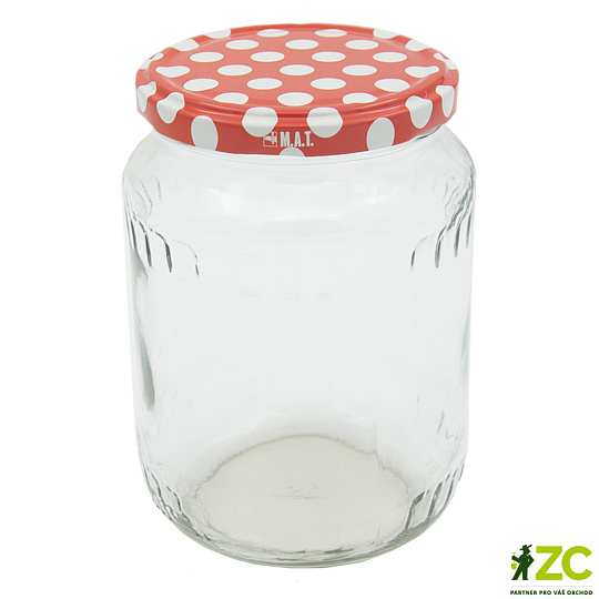 Sklenice zavařovací  720 ml Twist 82 + víčka Puntík (8ks)
