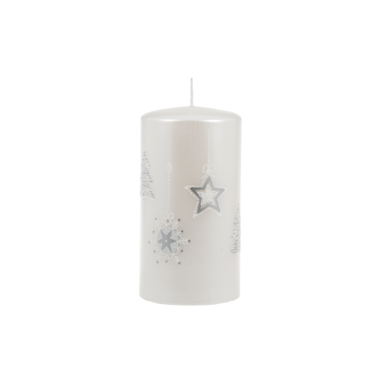 Svíčka vánoční Moments Pillar 70x150 mm - bílá