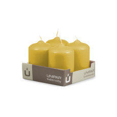 Svíčka adventní - MAT N16 Cylinder 60x90 mm - 4 ks žlutá Svíčka adventní - MAT N16 Cylinder 60x90 mm - 4 ks žlutá