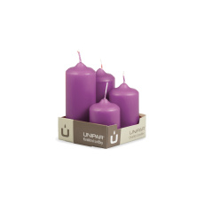 Svíčka adventní - MAT N153 Cylinder Cascada - 4 ks fialová Svíčka adventní - MAT N153 Cylinder Cascada - 4 ks fialová