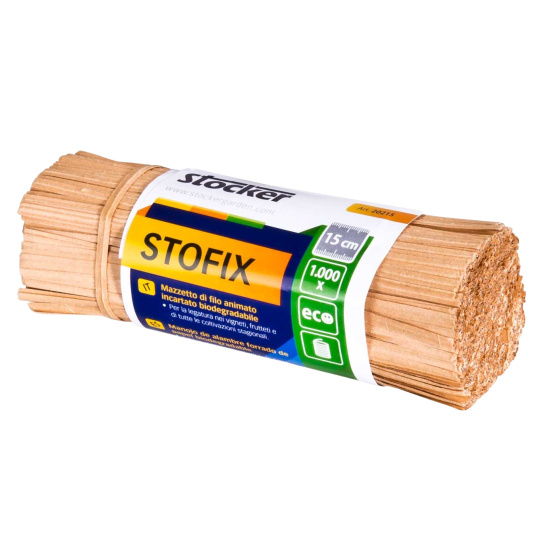 Drát vázací obalený papírem Stofix 15 cm Stocker (1000 ks) 