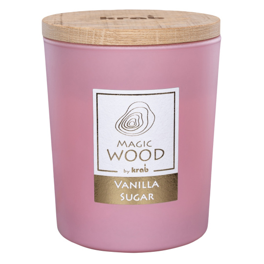 Svíčka sklo - MAGIC WOOD 300 g - Vanilla (cena bez slev)