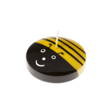 Svíčka plovoucí Bee 70x25 mm - žlutočerná Svíčka plovoucí Bee 70x25 mm - žlutočerná