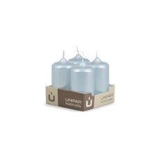 Svíčka adventní - METAL M89 Cylinder 40x80 mm - 4 ks modrá Svíčka adventní - METAL M89 Cylinder 40x80 mm - 4 ks modrá