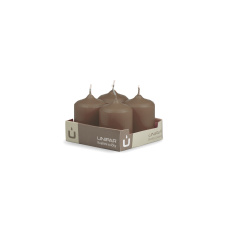 Svíčka adventní - MAT N93 Cylinder 40x60 mm - 4 ks hnědá Svíčka adventní - MAT N93 Cylinder 40x60 mm - 4 ks hnědá