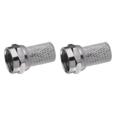 Konektor F vidlice pro koax CB50, CB100 - 2ks Konektor F vidlice pro koax CB50, CB100 - 2ks