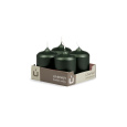 Svíčka adventní -  METAL M139 Cylinder 50x70 mm -  4 ks zelená