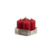 Svíčka adventní -  MAT N36 Cylinder 40x80 mm - 4 ks červená