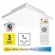 LED přisazené svítidlo EXCLUSIVE, čtvercové 18W frameless, stmív. se změnou CCT, CRI>95 LED přisazené svítidlo EXCLUSIVE, čtvercové 18W frameless, stmív. se změnou CCT, CRI>95
